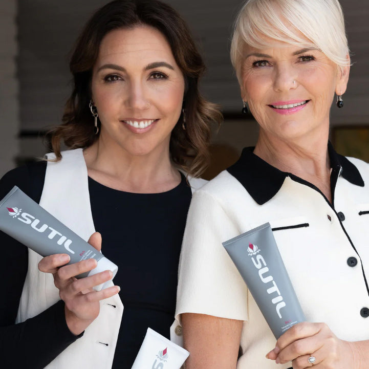 Sutil lube founders Mellta and Nathanda