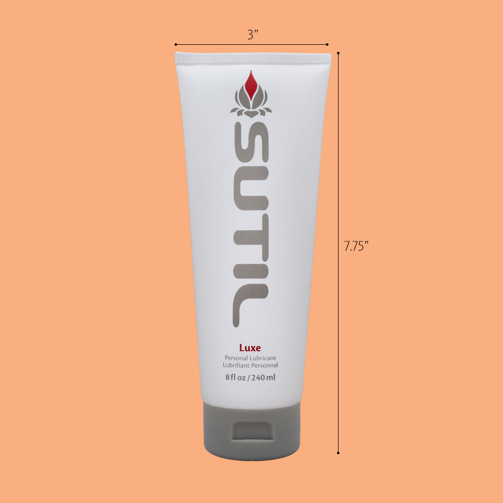 Sutil Luxe lube 8z with measurements